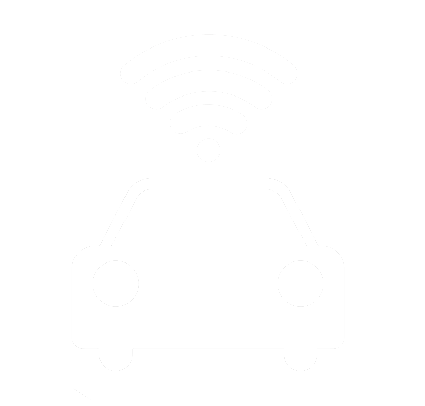 car with wifi icon isolated on white background wifi in car icon vector